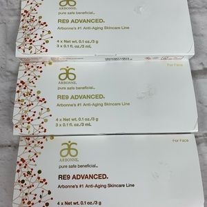 Arbonne RE9 Lot of 3 Sets ~ Sample Size